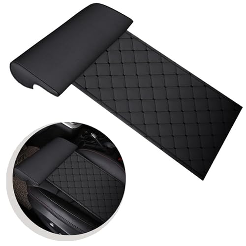 XMHLFC Autositz Modifikation BeinstüTze für Ford Transit Custom, Autositz Leder Beinpolster UnterstüTzung VerläNgerungsmatte,A/Black von XMHLFC