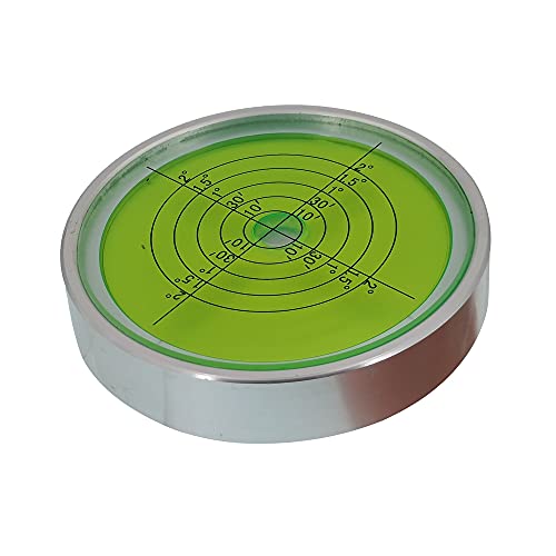 XMLEI J158186 Horizontale Wasserwaage aus Metall, universal, hochpräzise, kleines Instrument, runde Wasserwaage, Lineal, Korrektur (74 x 15 mm) von XMLEI