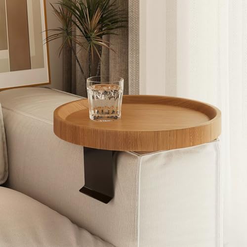 XMLYSMYS Sofa-Armlehnen-Tabletttisch, Sofa-Armlehnen-Klemmtisch, Verstellbarer Klemmtisch, Couchtisch Und Beistelltische für Kleine Räume(Yellow) von XMLYSMYS