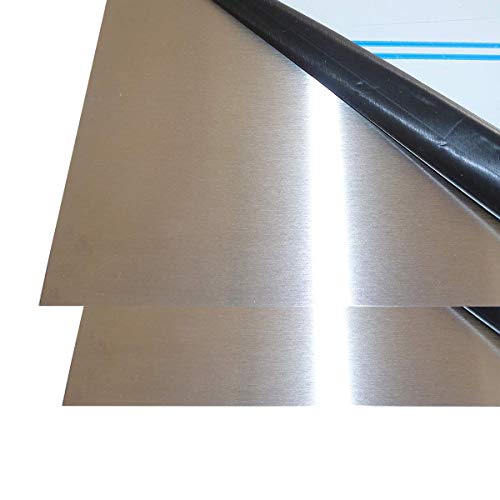XMRISE 304 Edelstahlbleche Feinblechplatte gebürstet Industrie Materialien Metallverarbeitung Schweißen Thickness0.5mm,0.02" x12“x12 XMRISE 304 Edelstahlbleche Feinblechplatte gebürstet Industrie Materialien Metallverarbeitung Schweißen Thickness0.5mm,0.02" x12“x12 von XMRISE