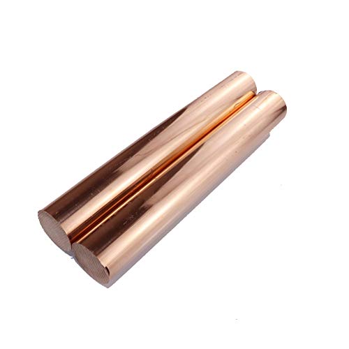 XMRISE Kupferstäbe T2 Pure Red Solide Drehmaschine Rundstab Sticks Drähte Metallverarbeitung Mold Elektrodenschweißen industrielle Rohstoffe 2ST,Diameter：9mm*500mm von XMRISE