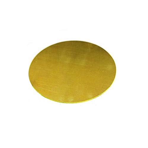 XMRISE Messingscheibe Blatt Kreisplatte Rund Runde H62 Kupfer CNC Metallbearbeitung Rohstoffe Cut,Diameter 200mm 1pcs von XMRISE