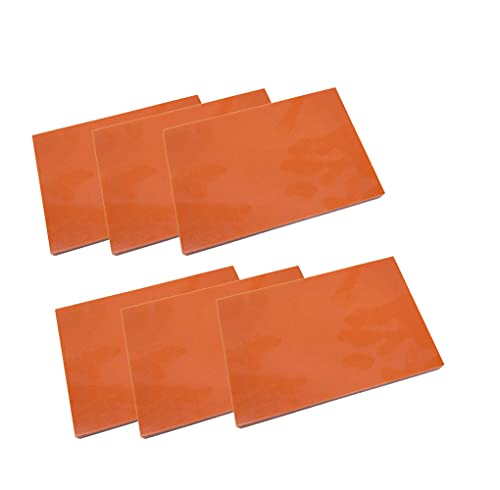 XMRISE Rotes Bakelit Phenolharz Flachplatten Platten Platten Platten PCB 100mm x 150mm x 3mm 6 Stück XMRISE Rotes Bakelit Phenolharz Flachplatten Platten Platten Platten PCB 100mm x 150mm x 3mm 6 Stück von XMRISE