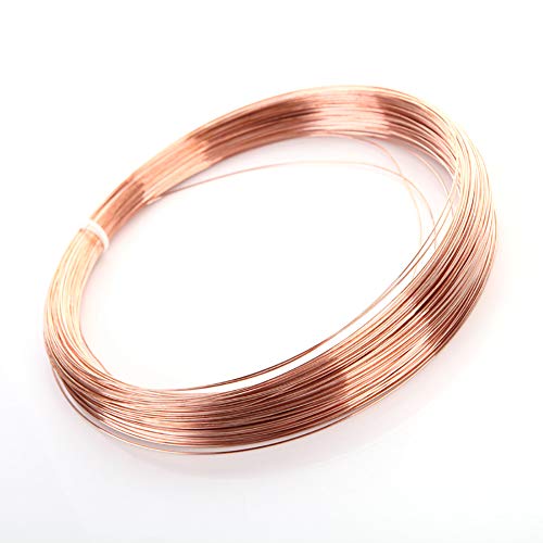 XMRISE blanker Kupferdraht Coil Schnur Einzel massiver Kupferdraht Elektrische 99,9% Reine Natur industrielle Rohstoffe 10m,diameter0.2mm von XMRISE