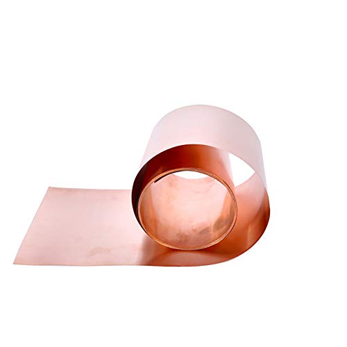 XMRISE Reine Kupferfolie Metall Kupfer Blech Materialabtrag Rolls- General Use DIY oder Bauunternehmer,0.5mm*100mm*1000mm von XMRISE
