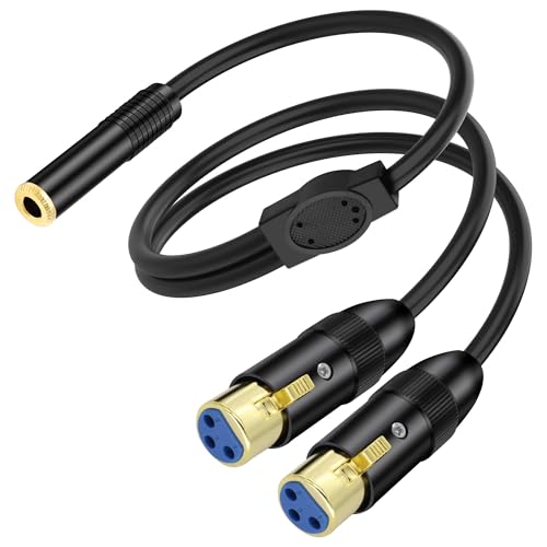 XMSJSIY 6.35mm TRS zu Dual XLR Y Splitter Stereo Audio Kabel 1/4" TRS Buchse zu 2 XLR 3 Pin Buchse Mikrofon Patch Adapter Kabel Ersatz für Lautsprecher Mikrofon Gitarre Mixer AMP - 0.5M / 1.6FT XMSJSIY 6.35mm TRS zu Dual XLR Y Splitter Stereo Audio Kabel 1/4" TRS Buchse zu 2 XLR 3 Pin Buchse Mikrofon Patch Adapter Kabel Ersatz für Lautsprecher Mikrofon Gitarre Mixer AMP - 0.5M / 1.6FT von XMSJSIY