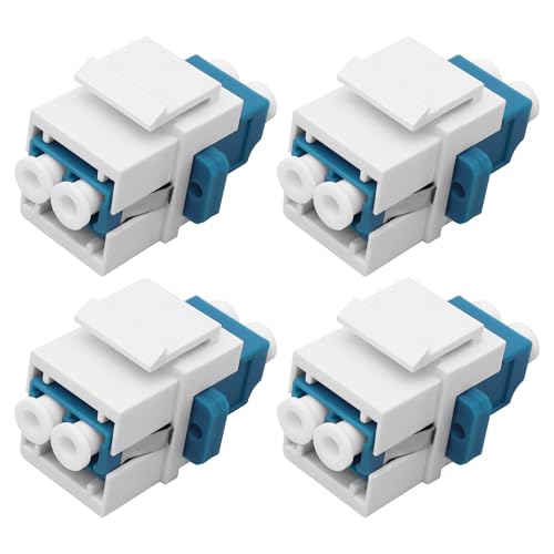 XMSJSIY Keystone LC Glasfaser Wandplatten Weiblich zu Weiblich Koppler Duplex Multimode Connector Keystone Jack LC Fiber Panel Modul Sockel Adapter für Patch Panel Oberflächenmontage Box -4PCS XMSJSIY Keystone LC Glasfaser Wandplatten Weiblich zu Weiblich Koppler Duplex Multimode Connector Keystone Jack LC Fiber Panel Modul Sockel Adapter für Patch Panel Oberflächenmontage Box -4PCS von XMSJSIY