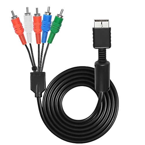 XMSJSIY Komponente AV Kabel für PS2 PS3 AV HDTV Draht Multi Out Video Audio Kabel YPbPr Komponente für PS2 PS3 HDTV EDTV Stecker Kabel – 1.8M von XMSJSIY