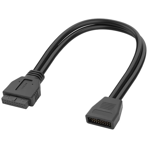 XMSJSIY Motherboard USB 3.0 19/20 Pin Header Extension Cable Mainboard USB 3.0 19 Pin 20 Pin männlich zu weiblich Interner Extender Adapter Kabelkabel für PC DIY - 30CM / 11.8INCH XMSJSIY Motherboard USB 3.0 19/20 Pin Header Extension Cable Mainboard USB 3.0 19 Pin 20 Pin männlich zu weiblich Interner Extender Adapter Kabelkabel für PC DIY - 30CM / 11.8INCH von XMSJSIY