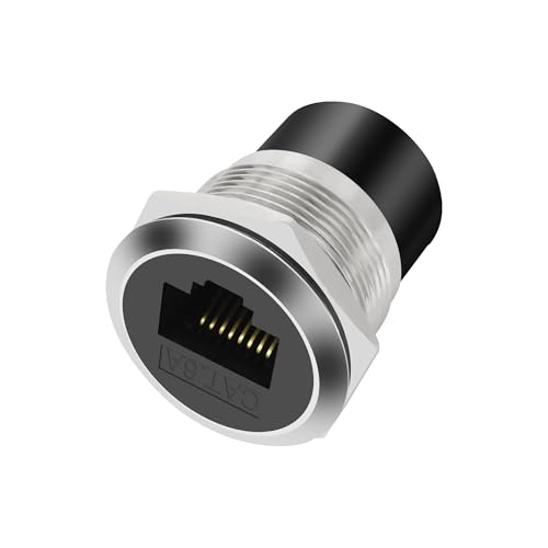 XMSJSIY RJ45 CAT6A Panel Mount Adapter Gewinde Fixed Mount Koppler Ethernet Buchse zu Buchse Pass-Through Connector Cat6A/CAT6/CAT5E 8P8C Netzwerk Sockel LAN XMSJSIY RJ45 CAT6A Panel Mount Adapter Gewinde Fixed Mount Koppler Ethernet Buchse zu Buchse Pass-Through Connector Cat6A/CAT6/CAT5E 8P8C Netzwerk Sockel LAN von XMSJSIY