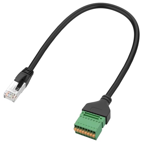 XMSJSIY RJ45 zu 8Pin lötloser Stecker Breakout Board Spring Terminal Quick Connect Adapter Netzwerkanschluss RJ45 8P8C Stecker zu 8Pin Quick Crimping Ethernet Kabel für Cat5/6/7 XMSJSIY RJ45 zu 8Pin lötloser Stecker Breakout Board Spring Terminal Quick Connect Adapter Netzwerkanschluss RJ45 8P8C Stecker zu 8Pin Quick Crimping Ethernet Kabel für Cat5/6/7 von XMSJSIY