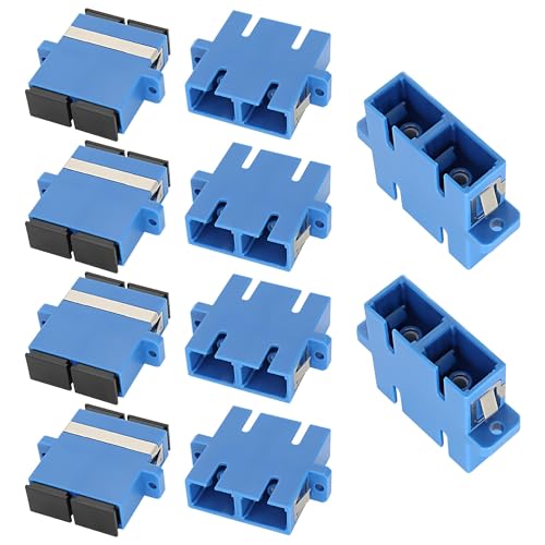 XMSJSIY SC-SC LWL Optische Koppler Adapter SC/UPC Buchse zu Buchse Duplex Netzwerk Internet Converter Connector -10 PCS (Duplex) von XMSJSIY