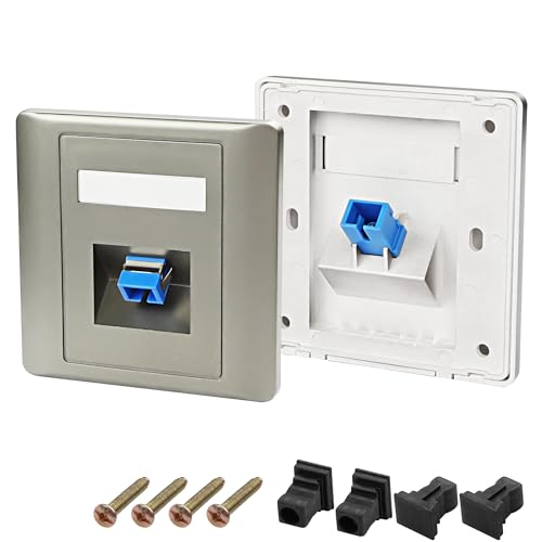 XMSJSIY SC Simplex Glasfaser-Wandplatte-Montage-Koppler-Stecker-Buchse SC weiblich zu SC weiblich Simplex Glasfaser-Modul-Wandmontage-Netzwerkplatte - 2PCS XMSJSIY SC Simplex Glasfaser-Wandplatte-Montage-Koppler-Stecker-Buchse SC weiblich zu SC weiblich Simplex Glasfaser-Modul-Wandmontage-Netzwerkplatte - 2PCS von XMSJSIY