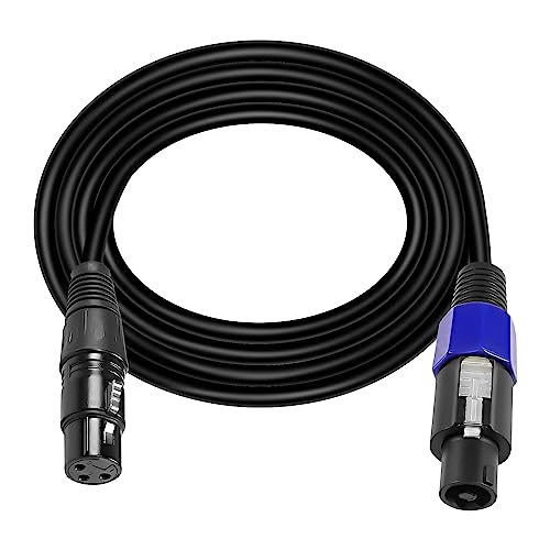 XMSJSIY Speakon zu XLR Kabel Audio Jack Speakon Stecker Männlich zu XLR 3Pin weibliche Lautsprecher Verlängerungskabel Mikrofon Mic Wire mit Twist Lock für Verstärker Pro DJ PA Bühne -1.8M XMSJSIY Speakon zu XLR Kabel Audio Jack Speakon Stecker Männlich zu XLR 3Pin weibliche Lautsprecher Verlängerungskabel Mikrofon Mic Wire mit Twist Lock für Verstärker Pro DJ PA Bühne -1.8M von XMSJSIY