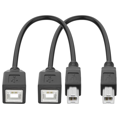 XMSJSIY USB 2.0 Typ-B Drucker Verlängerungskabel USB-B männlich zu weiblich Druck- und Datenübertragungskabel Drucker Kurzes Verlängerungsdraht für Scanner Fax Festplatte und mehr -25CM / 98.INCH 2PCS XMSJSIY USB 2.0 Typ-B Drucker Verlängerungskabel USB-B männlich zu weiblich Druck- und Datenübertragungskabel Drucker Kurzes Verlängerungsdraht für Scanner Fax Festplatte und mehr -25CM / 98.INCH 2PCS von XMSJSIY
