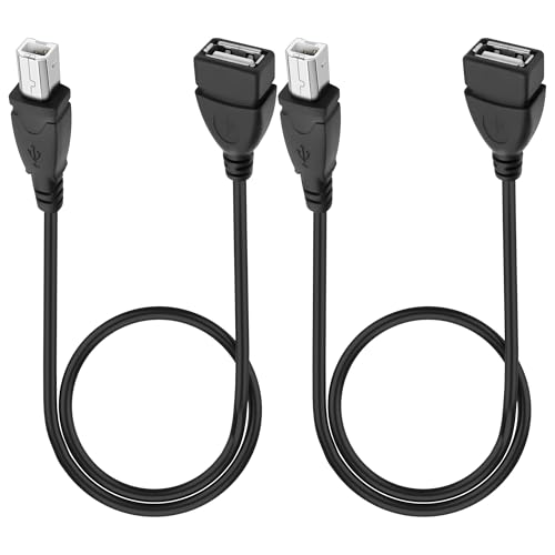XMSJSIY USB Buchse zu Typ B Stecker Druckerkabel USB 2.0 A zu Typ B Verlängerungskabel Verbinder Hochgeschwindigkeit für Drucker, Scanner, externe Desktop-Festplatten - 50CM/1.64FT 2 Stück XMSJSIY USB Buchse zu Typ B Stecker Druckerkabel USB 2.0 A zu Typ B Verlängerungskabel Verbinder Hochgeschwindigkeit für Drucker, Scanner, externe Desktop-Festplatten - 50CM/1.64FT 2 Stück von XMSJSIY