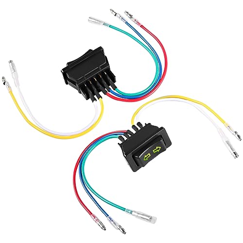 XMSJSIY Universal 5-Pin Auto Power Fensterschalter mit Draht Auto Control Master Wippe Kipp Automatischer Schalter Mit Verdrahtung LED Lichtbaum Momentan DC 12V - 2PCS XMSJSIY Universal 5-Pin Auto Power Fensterschalter mit Draht Auto Control Master Wippe Kipp Automatischer Schalter Mit Verdrahtung LED Lichtbaum Momentan DC 12V - 2PCS von XMSJSIY