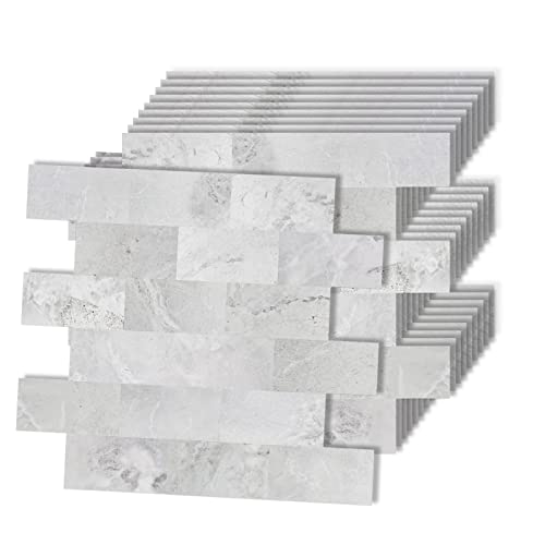 XMTECH 10 Stück Fliesenaufkleber 34 x 29 cm, Badezimmer Fliesenfolie Fliesensticker für Bad Küche, Selbstklebend Wandfliesen, PVC Metro Fliesen Selbstklebend Fliesendekor Geprägte Textur F XMTECH 10 Stück Fliesenaufkleber 34 x 29 cm, Badezimmer Fliesenfolie Fliesensticker für Bad Küche, Selbstklebend Wandfliesen, PVC Metro Fliesen Selbstklebend Fliesendekor Geprägte Textur F von XMTECH