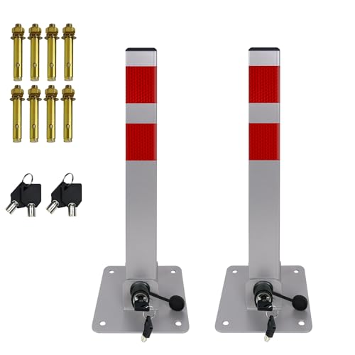 XMTECH 2 Stück Parkplatzsperre Parkpfosten Klappbar mit 3 Schlüssel - Robust und Stabil Absperrpfosten Sperrpfosten, Typ B XMTECH 2 Stück Parkplatzsperre Parkpfosten Klappbar mit 3 Schlüssel - Robust und Stabil Absperrpfosten Sperrpfosten, Typ B von XMTECH