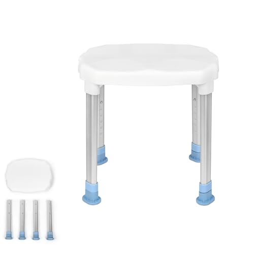 XMTECH Duschhocker Duschstuhl Badestuhl 41-53,5 cm Höhenverstellbar Badehocker Badhocker Duschhilfe Duschsitz Badsitz für Senioren… XMTECH Duschhocker Duschstuhl Badestuhl 41-53,5 cm Höhenverstellbar Badehocker Badhocker Duschhilfe Duschsitz Badsitz für Senioren… von XMTECH
