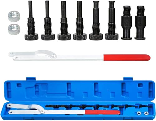 XMTECH Gegenhalteschlüssel Nockenwellenrad Kurbelwellen Zahnriemen Gegenhalter Werkzeug Fahrzeug Nockenwellen Schlüssel Spannen Werkzeug Satz kfz Werkzeug von XMTECH