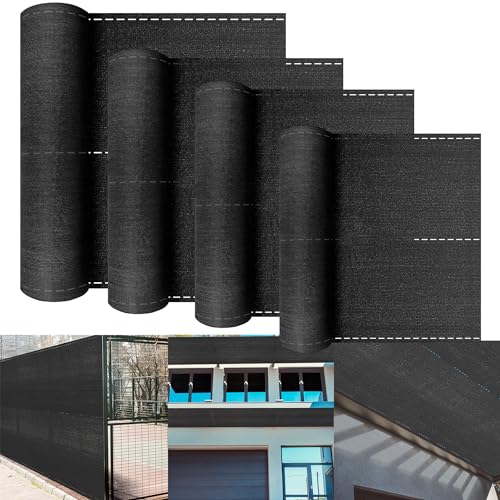 XMTECH HDPE Zaunblende Tennisblende Sichtschutz Zaun Netz aus 150 g/m², Windschutz Sonnenschutz Schattiernetz mit Kabelbinder für Sportplatz Garten Balkon - Anthrazit, 1,5 x 10 m von XMTECH