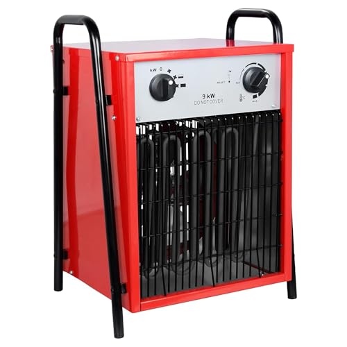 XMTECH Heizlüfter Elektroheizung 9kW 400V - Bauheizer Elektroheizer Heizstrahler Heizgeraet Heizgebläse, 3 Gangoptionen XMTECH Heizlüfter Elektroheizung 9kW 400V - Bauheizer Elektroheizer Heizstrahler Heizgeraet Heizgebläse, 3 Gangoptionen von XMTECH