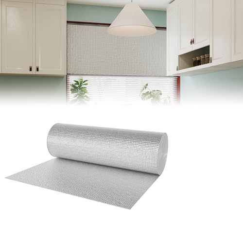 XMTECH Isolierfolie Dämmfolie, Doppelschicht Aluminiumfolie 1 x 15m 200 g/m², Alu-Luftpolsterfolie für Dach-, Boden- und Wandisolierung, Heizkörper-Reflexionsfolie zur Wärmeerhaltung von XMTECH