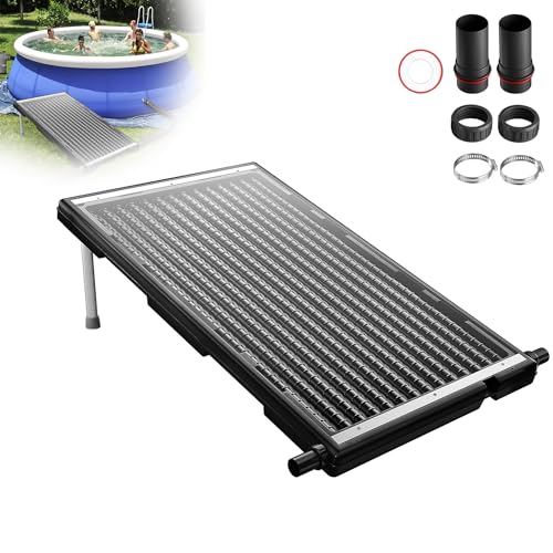 XMTECH Solar Poolheizung Sonnenkollektor Pool Heizung Solaranlage 111,5 x 66 cm, für Schwimmbad Gartendusche Pool von XMTECH