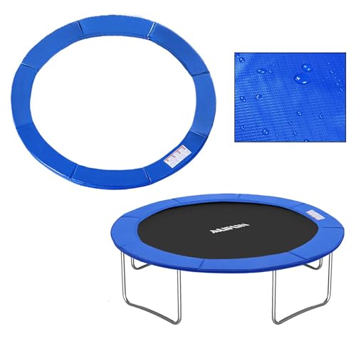 XMTECH Trampolin Randabdeckung Ø244/305/366 cm,Federabdeckung, Federabdeckung Randschutz, Sicherheitsmatte, UV-resistent, reißfestes,30cm Breit, Blau/Dreifarbig von XMTECH