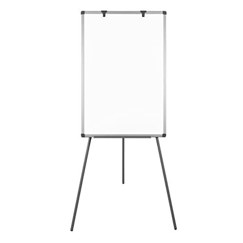 XMTECH Whiteboard mit Ständer Höhenverstellbar Flipchart Whiteboard Magnetisches Whiteboard Trocken Abwischbar White Board inkl. 6 Stifte, 12 Magnete, Magnetischem Radierer Zubehör von XMTECH