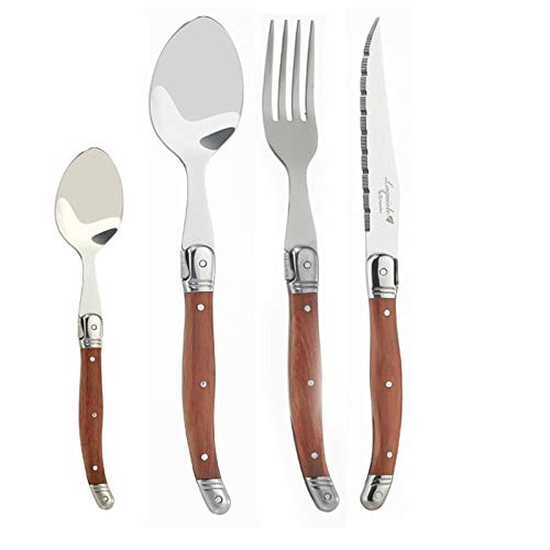 XMYNB Besteck 6Pcs Laguiole Steakmesser Abendessen Gabeln Tabelle Löffel Mini Kaffee Teelöffel Holzgriff Besteck Restaurant Bar,6Pcs Abendessen Löffel XMYNB Besteck 6Pcs Laguiole Steakmesser Abendessen Gabeln Tabelle Löffel Mini Kaffee Teelöffel Holzgriff Besteck Restaurant Bar,6Pcs Abendessen Löffel von XMYNB