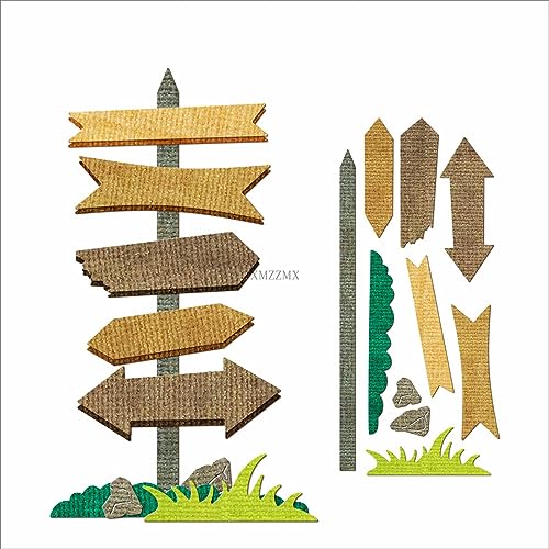 XMZZMX Beschilderung Straßenschilder Metall Stanzformen für Kartenherstellung, Papierprägung Stanzformen Kit Aufbewahrungstaschen, Zubehör, Scrapbooking Schablonen XMZZMX Beschilderung Straßenschilder Metall Stanzformen für Kartenherstellung, Papierprägung Stanzformen Kit Aufbewahrungstaschen, Zubehör, Scrapbooking Schablonen von XMZZMX