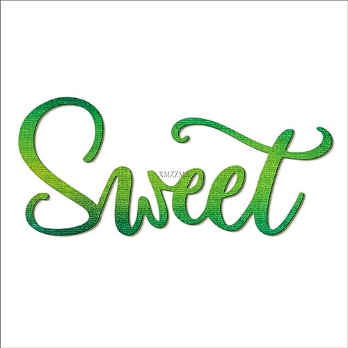 XMZZMX Englische Wörter süße Metall-Stanzformen für Kartenherstellung, Papierprägung, Stanz-Set, Aufbewahrungstaschen, Zubehör, Scrapbooking-Schablonen XMZZMX Englische Wörter süße Metall-Stanzformen für Kartenherstellung, Papierprägung, Stanz-Set, Aufbewahrungstaschen, Zubehör, Scrapbooking-Schablonen von XMZZMX