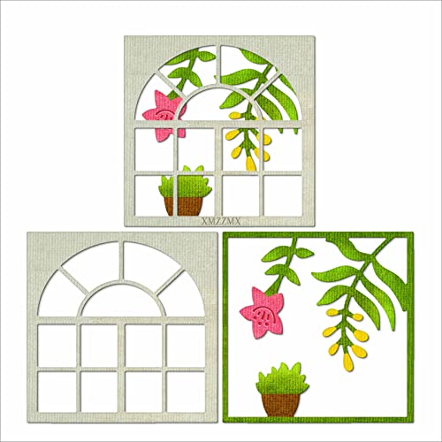 XMZZMX Fensterblumen-Metall-Stanzformen für Kartenherstellung, Papierprägung, Stanzformen, Sets, DIY, Scrapbooking, Fotoalbum, Kunsthandwerk Vorlagen, Schablonen für Feiertage, Weihnachtsdekoration XMZZMX Fensterblumen-Metall-Stanzformen für Kartenherstellung, Papierprägung, Stanzformen, Sets, DIY, Scrapbooking, Fotoalbum, Kunsthandwerk Vorlagen, Schablonen für Feiertage, Weihnachtsdekoration von XMZZMX