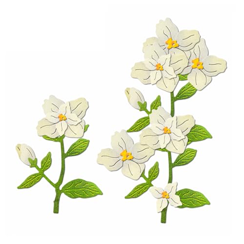XMZZMX Gardenia Metall-Stanzformen für Kartenherstellung, Papierpräge-Stanzschablonen-Set, Vorlagen, Aufbewahrungstaschen, Zubehör, Fotorahmen, Album, DIY, Scrapbooking, Schablonen-Sets XMZZMX Gardenia Metall-Stanzformen für Kartenherstellung, Papierpräge-Stanzschablonen-Set, Vorlagen, Aufbewahrungstaschen, Zubehör, Fotorahmen, Album, DIY, Scrapbooking, Schablonen-Sets von XMZZMX