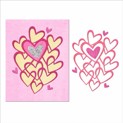 XMZZMX Metall-Stanzformen für Kartenherstellung, Papierprägung, Stanzschablonen, Aufbewahrungstaschen, Zubehör, Scrapbooking-Schablonen zum Valentinstag, Rosa XMZZMX Metall-Stanzformen für Kartenherstellung, Papierprägung, Stanzschablonen, Aufbewahrungstaschen, Zubehör, Scrapbooking-Schablonen zum Valentinstag, Rosa von XMZZMX