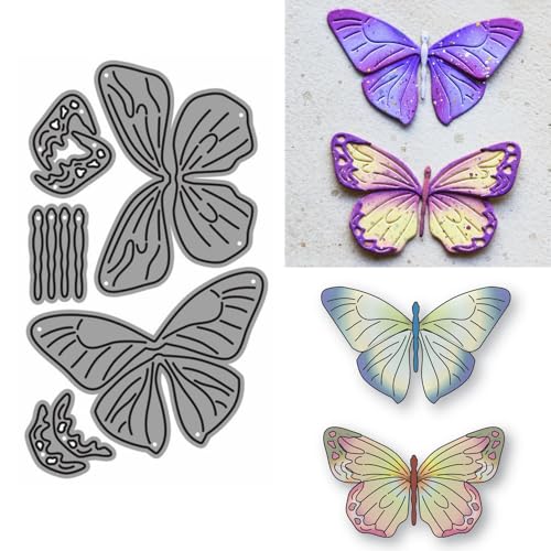 XMZZMX Patchwork-Schmetterling-Stanzformen aus Metall für Kartenherstellung, Papierpräge-Stanzschablonen-Set, Vorlagen, Fotorahmen, Album, DIY, Scrapbooking, Schablonen-Sets XMZZMX Patchwork-Schmetterling-Stanzformen aus Metall für Kartenherstellung, Papierpräge-Stanzschablonen-Set, Vorlagen, Fotorahmen, Album, DIY, Scrapbooking, Schablonen-Sets von XMZZMX