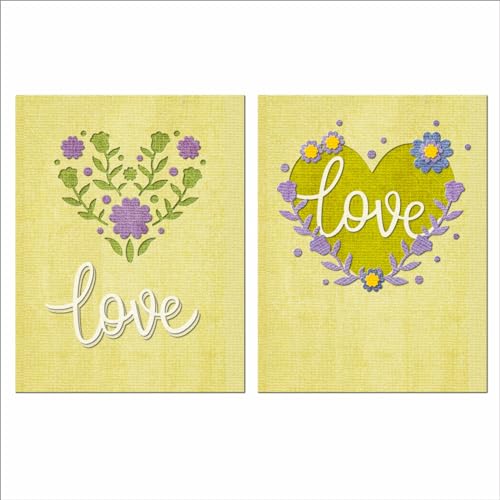 XMZZMX Valentine Flower Love Metall-Stanzformen für Kartenherstellung, Papierprägung, Stanz-Set, Aufbewahrungstaschen, Zubehör, Scrapbooking-Schablonen XMZZMX Valentine Flower Love Metall-Stanzformen für Kartenherstellung, Papierprägung, Stanz-Set, Aufbewahrungstaschen, Zubehör, Scrapbooking-Schablonen von XMZZMX