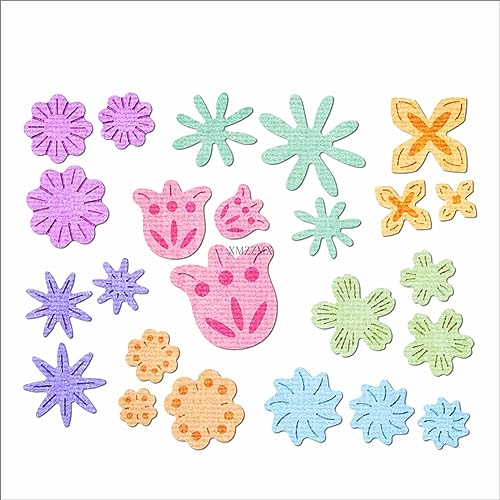 XMZZMX Verschiedene Blütenblätter Metall-Stanzformen für Kartenherstellung, Papierprägung, Stanzformen, Set, Aufbewahrungstaschen, Zubehör, Scrapbooking-Schablonen XMZZMX Verschiedene Blütenblätter Metall-Stanzformen für Kartenherstellung, Papierprägung, Stanzformen, Set, Aufbewahrungstaschen, Zubehör, Scrapbooking-Schablonen von XMZZMX