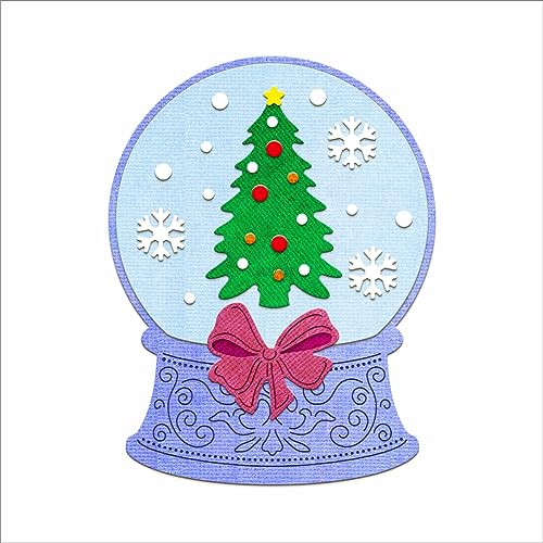 XMZZMX Weihnachts-Kristallkugel-Metall-Stanzformen für Kartenherstellung, Papierprägung, Stanzformen, Set, Aufbewahrungstaschen, Zubehör, Scrapbooking-Schablonen XMZZMX Weihnachts-Kristallkugel-Metall-Stanzformen für Kartenherstellung, Papierprägung, Stanzformen, Set, Aufbewahrungstaschen, Zubehör, Scrapbooking-Schablonen von XMZZMX