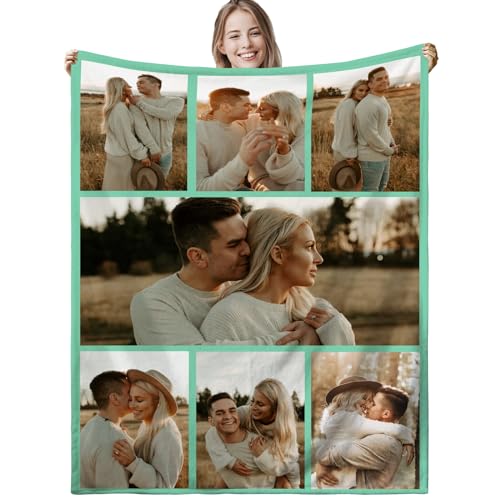 XNBTIM Personalisierte Decke,Fotodecke mit Eigenem Foto,Personalisiert Decke mit Foto,Kuscheldecke mit Foto,Decke Selbst Gestalten Foto,Personalisierte Geschenke，Geschenke fur Freundin，Mama,Papa von XNBTIM