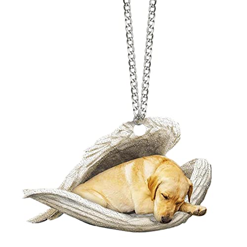 XNBZW Ornament Angel Dog Lovers Moms Sleeping Autoinnenausstattung Autoverzierung (D, One Size) von XNBZW