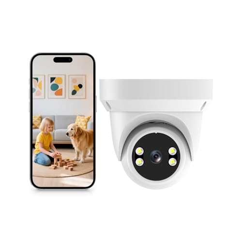 XNH 2.4GHz WLAN Überwachungskamera Innen, 355° Schwenk-/Neige, 2K Auflösung, Intelligente Bewegungsverfolgung, Infrarot Nachtsicht, 2-Wege-Audio, 32 GB SD Karte für Lokaler Speicher XNH 2.4GHz WLAN Überwachungskamera Innen, 355° Schwenk-/Neige, 2K Auflösung, Intelligente Bewegungsverfolgung, Infrarot Nachtsicht, 2-Wege-Audio, 32 GB SD Karte für Lokaler Speicher von XNH