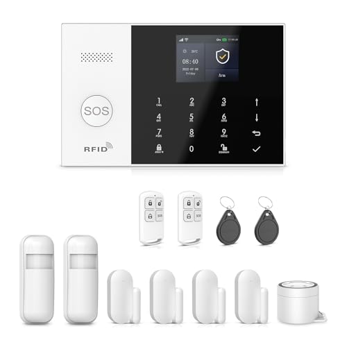 XNH 4G/WLAN Smart Home Sicherheitssystem, Alarmanlage Haus, Alarmanlage Wohnung mit APP, 12 Stück: Tür- und Fenstersensoren, Bewegungsmeldern, Fernbedienungen, 120dB Sirene, Funktioniert mit Alexa XNH 4G/WLAN Smart Home Sicherheitssystem, Alarmanlage Haus, Alarmanlage Wohnung mit APP, 12 Stück: Tür- und Fenstersensoren, Bewegungsmeldern, Fernbedienungen, 120dB Sirene, Funktioniert mit Alexa von XNH