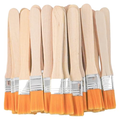 XNJIHWA 45 Stück Flachpinsel Klein Pinsel Set Nylon Lackpinsel Flache 15mm Breite Fensterpinsel mit Holzgriff für DIY Kunst Malerbedarf Malerei Wänden XNJIHWA 45 Stück Flachpinsel Klein Pinsel Set Nylon Lackpinsel Flache 15mm Breite Fensterpinsel mit Holzgriff für DIY Kunst Malerbedarf Malerei Wänden von XNJIHWA