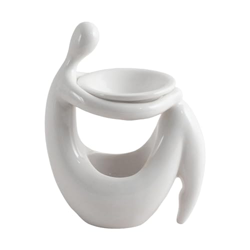 XNSHUN Keramik Ölbrenner Aroma Diffuser, Teelichthalter Stövchen Für ätherische Öle Wachsschmelze Brenner Human Body Shape Keramik Öl-Diffusor Duftwärmer Für ätherische Öle Schlafzimmer Dekor XNSHUN Keramik Ölbrenner Aroma Diffuser, Teelichthalter Stövchen Für ätherische Öle Wachsschmelze Brenner Human Body Shape Keramik Öl-Diffusor Duftwärmer Für ätherische Öle Schlafzimmer Dekor von XNSHUN