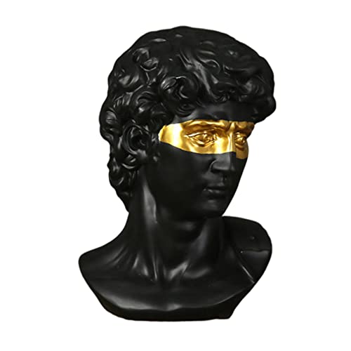 Nordic Styles David Mensch Kopf Statuen Klassischen Griechischen David Kopf, David Skulptur Dekor Harz Skulpturen Porträt Statuen Home Garden Decor Skulptur, Statue Für Bürotisch Ornament (Schwarz) Nordic Styles David Mensch Kopf Statuen Klassischen Griechischen David Kopf, David Skulptur Dekor Harz Skulpturen Porträt Statuen Home Garden Decor Skulptur, Statue Für Bürotisch Ornament (Schwarz) von XNSHUN