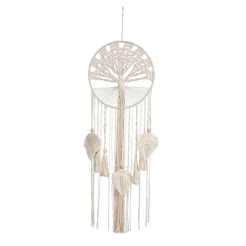 XNSHUN Baum des Lebens Traumfänger Makramee Wandbehang Dreamcatcher, Handgemachte Traumfänger Mit Lebensbaum Im Makramee Stil, Wandbehang Dekor Für Hochzeitsfeiern Schlafzimmer Kinderzimmer (Stil A) von XNSHUN