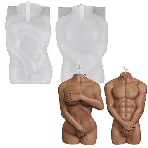 XNSHUN Körper Menschliche DIY Kerze Silikonform Kerzenform, 2 Stück Silikon Kerzenform Kit, 3D Körper Form Silikonform Für Handarbeit Ornamente Duftkerze XNSHUN Körper Menschliche DIY Kerze Silikonform Kerzenform, 2 Stück Silikon Kerzenform Kit, 3D Körper Form Silikonform Für Handarbeit Ornamente Duftkerze von XNSHUN